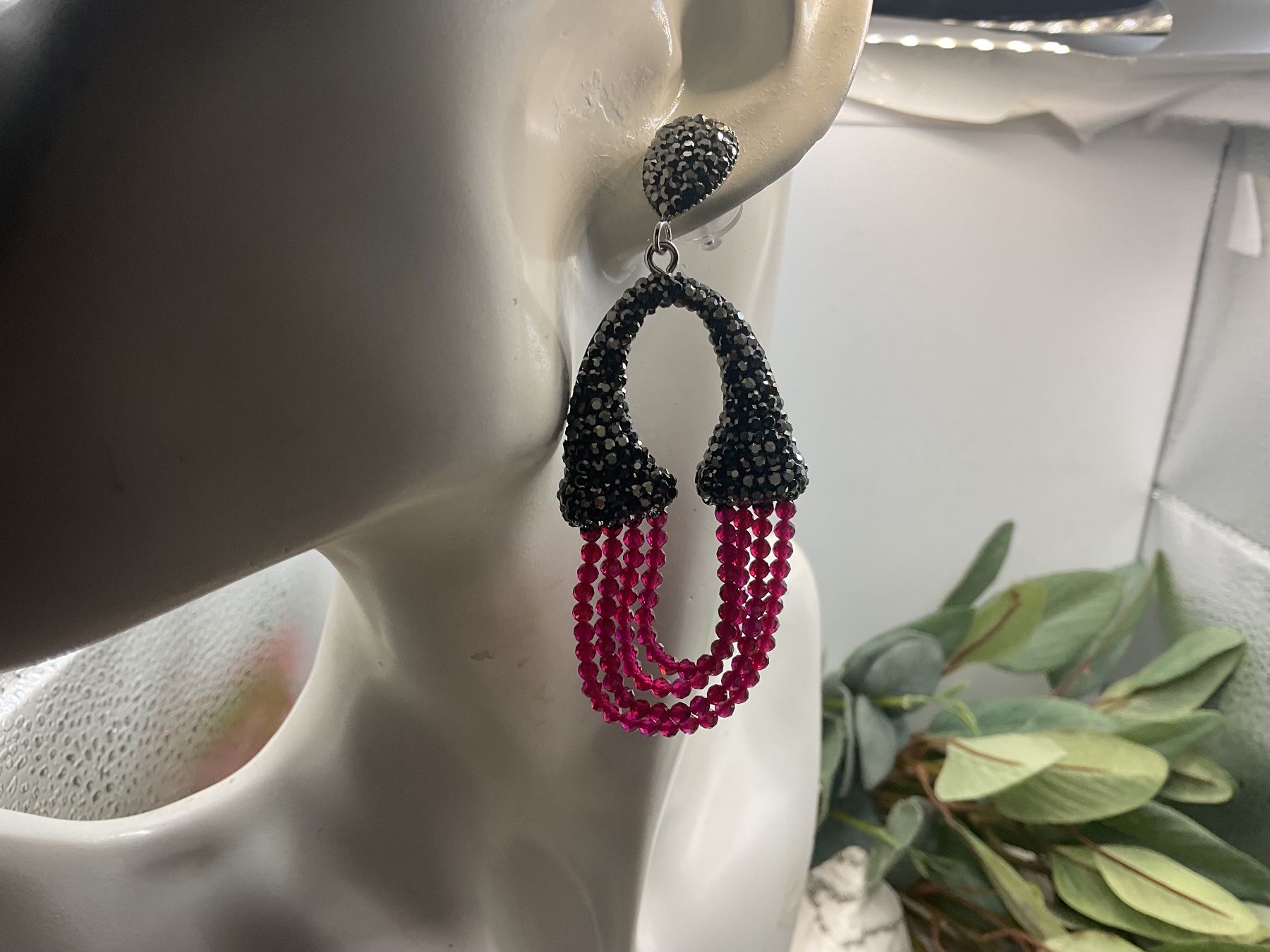 Orecchini pendenti & Orecchini a lobo: Statement Ohrstecker Granat und Markasiten – Nuovo (secondo la descrizione) da luzern venduto da Alpendorf1 1