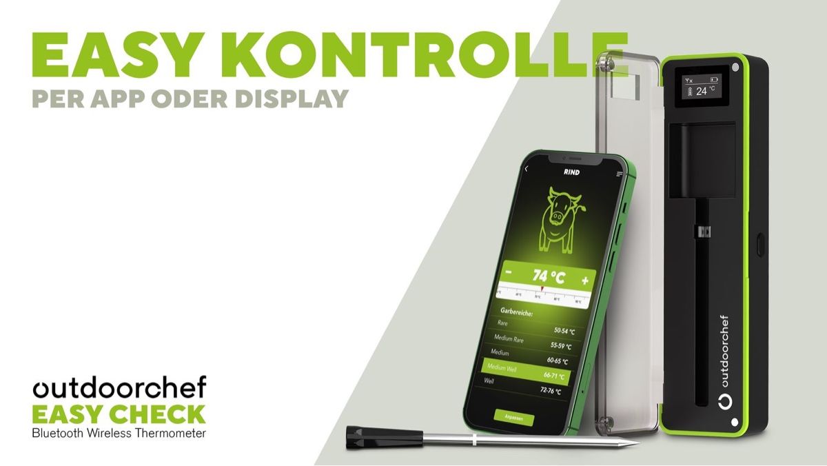 Outdoorchef Sonstiges für Haushalt & Wohnen: Outdoorchef Easy Check Wireless Grillthermometer Single – Neu und originalverpackt aus Kaisten von kusi_ag