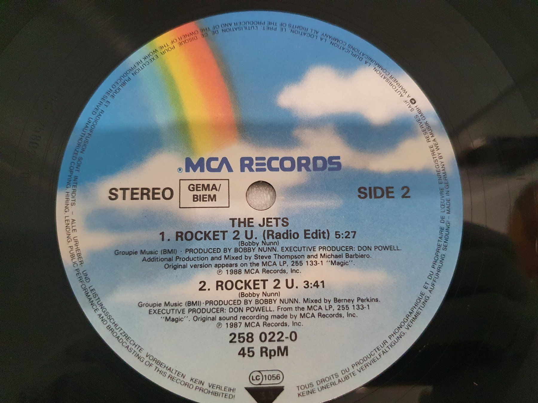 Dischi in vinile: The Jets – Rocket 2 U – Usato da Uster venduto da Vinyl-Leidenschaft 9