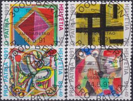 1991, B231-B234 (Pro Patria) Satz mit Ersttags-Stempel.