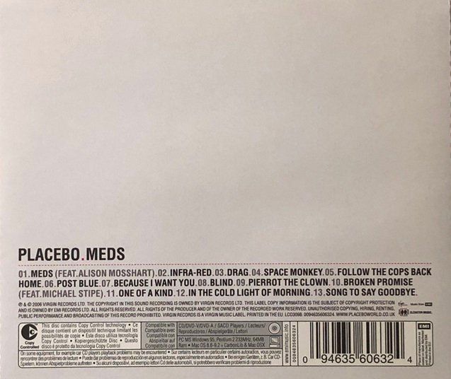 CDs: Placebo – Meds – Gebraucht aus Grüningen von azulverde 1