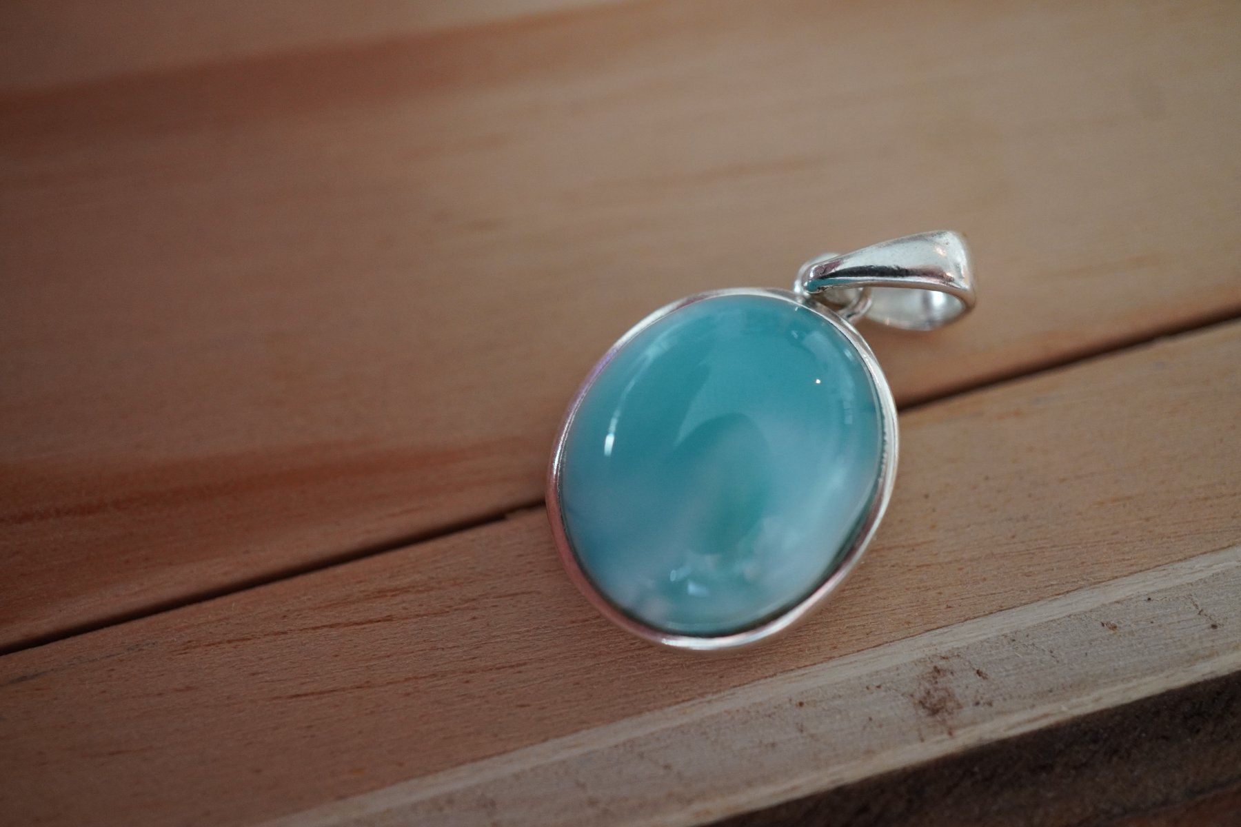 Minerali & Pietre curative: Larimar 925 Silber  Anhänger   by  "TOPSTONE" – Nuovo e nell'imballaggio originale da Eschenbach SG venduto da topstone 2