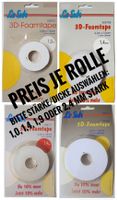 Schaumstoffband "3D-Foamtape", permanent klebend / NEU