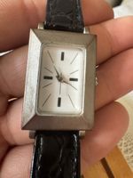 Rectangular Wristwatch Silver Tone 