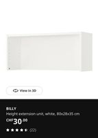 Ikea Billy Aufsatzregal Weiß 