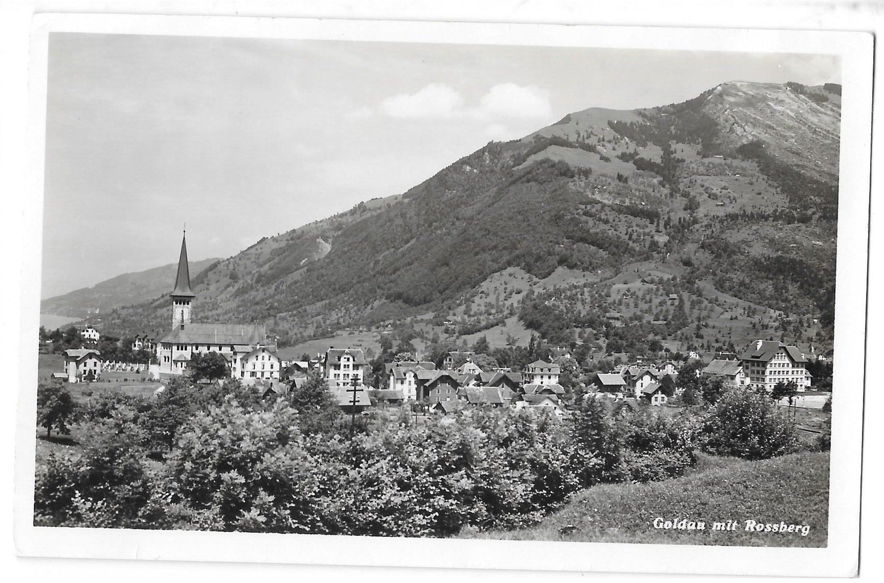 Cartoline postali: Goldau mit Rossberg – Usato da Olten venduto da clotaldi