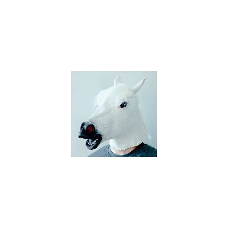 Masken: Pferdekopfmaske Weiss – Neu und originalverpackt aus Gonten von Herr-Lobo 1