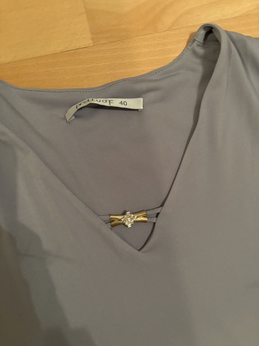 Top: Top grey cotton – Usato da Rolle venduto da gos_2xy5 1