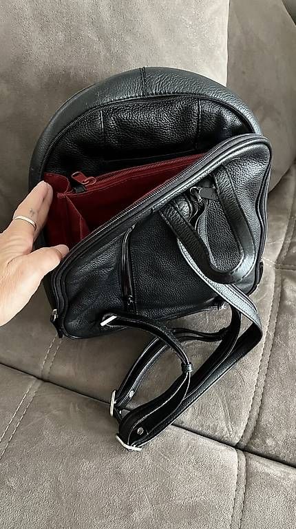 Zaini: Rucksack Maestro schwarz Leder – Usato da Düdingen venduto da Tibi1966 3