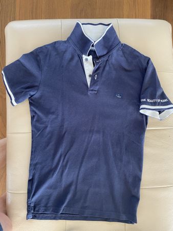 Poloshirt marineblau Grösse S 100% Baumwolle