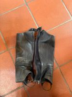 Reitchaps / Chaps aus Leder, Schwarz
