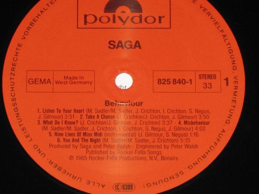Vinyles: LP - SAGA - BEHAVIOUR – D'occasion à Steckborn par Quo7 1