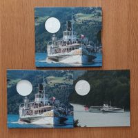 20 Fr Silber Dampfschiff Blümlisalp im Folder 2019 (2 Stück)