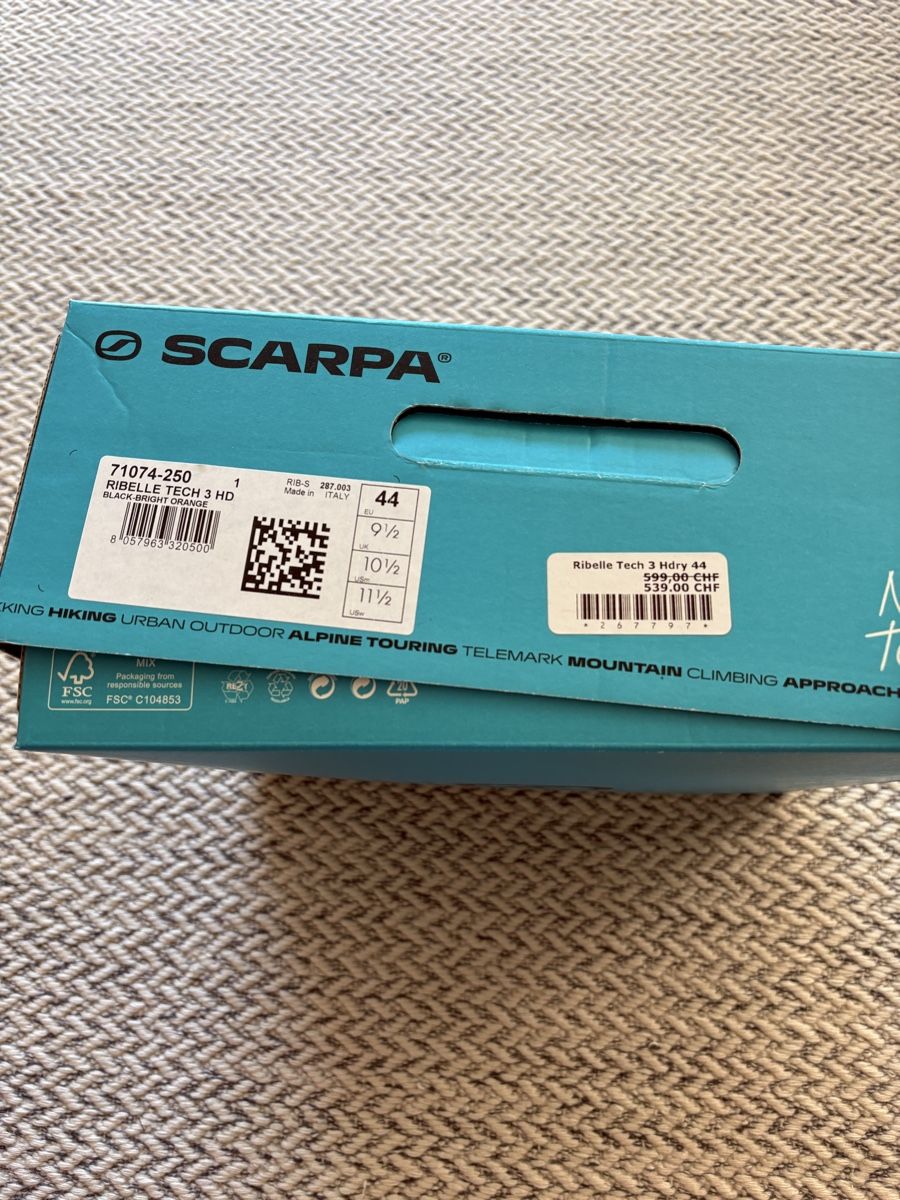 Scarpa Chaussures hommes: Scarpa - Ribelle Tech 3 HD  – Neuf avec emballage d'origine à Visperterminen par rob_jtd7 4