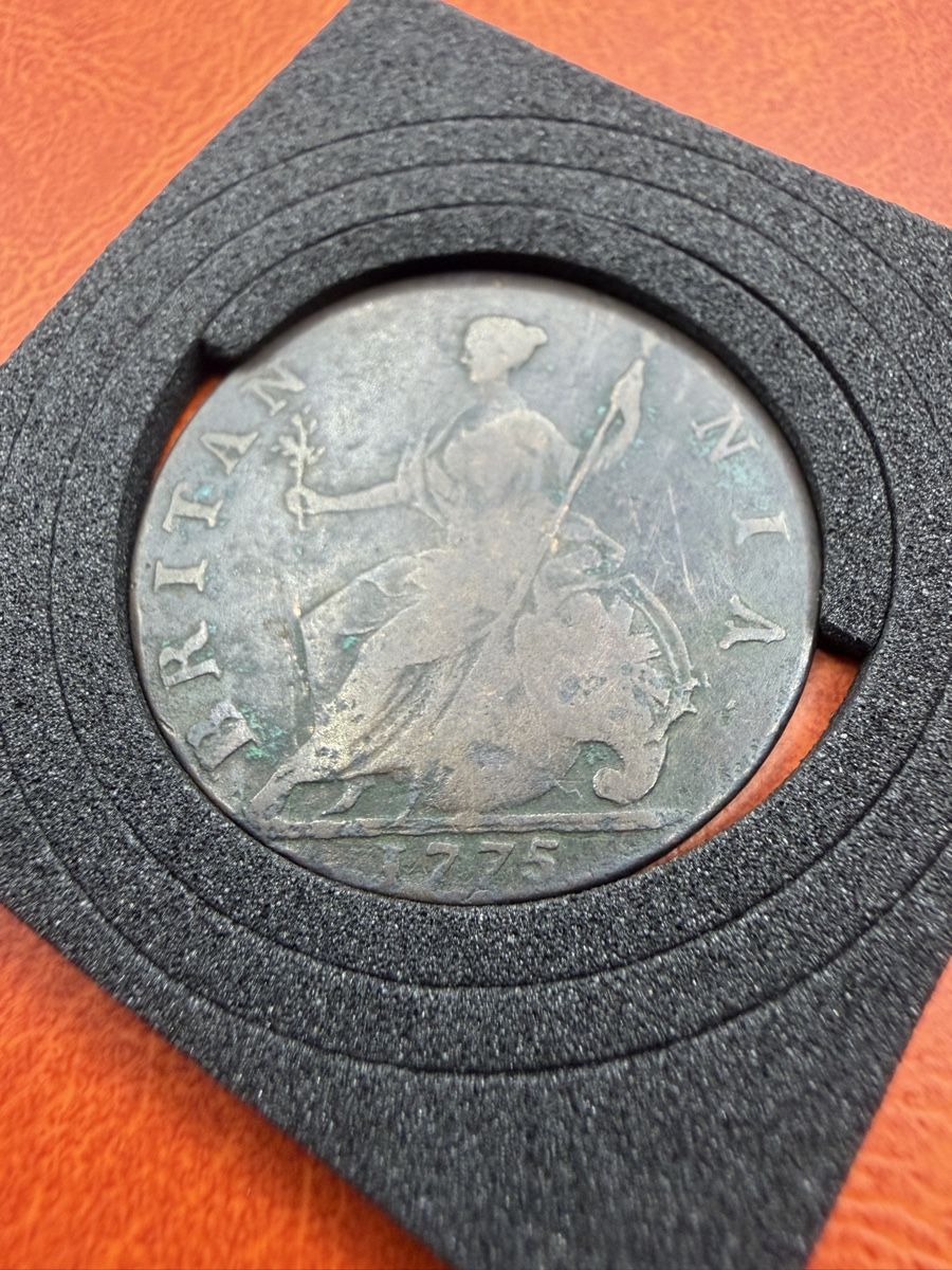 Tutti le monete: Half Penny de 1775, Angleterre – Usato da St-Maurice venduto da SPEKER