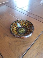Reber Vintage Keramik Schale, Handbemalte Teller