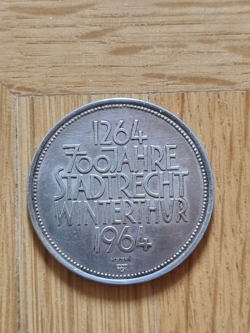 Medaglie: Medaille 700 J. Stadtrecht Winterthur 1964 - Silber – Usato da Mels venduto da Goldenfalcon 1
