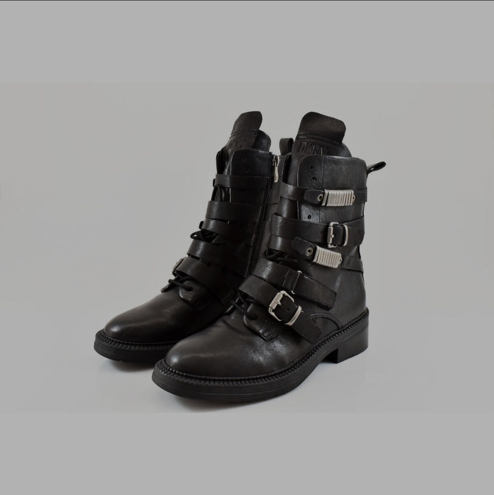 Damenschuhe: neue DNKY Leder Stefeletten Gothic / Punk Gr.41 – Neu (gemäss Beschreibung) aus Zürich von Daniela51 5