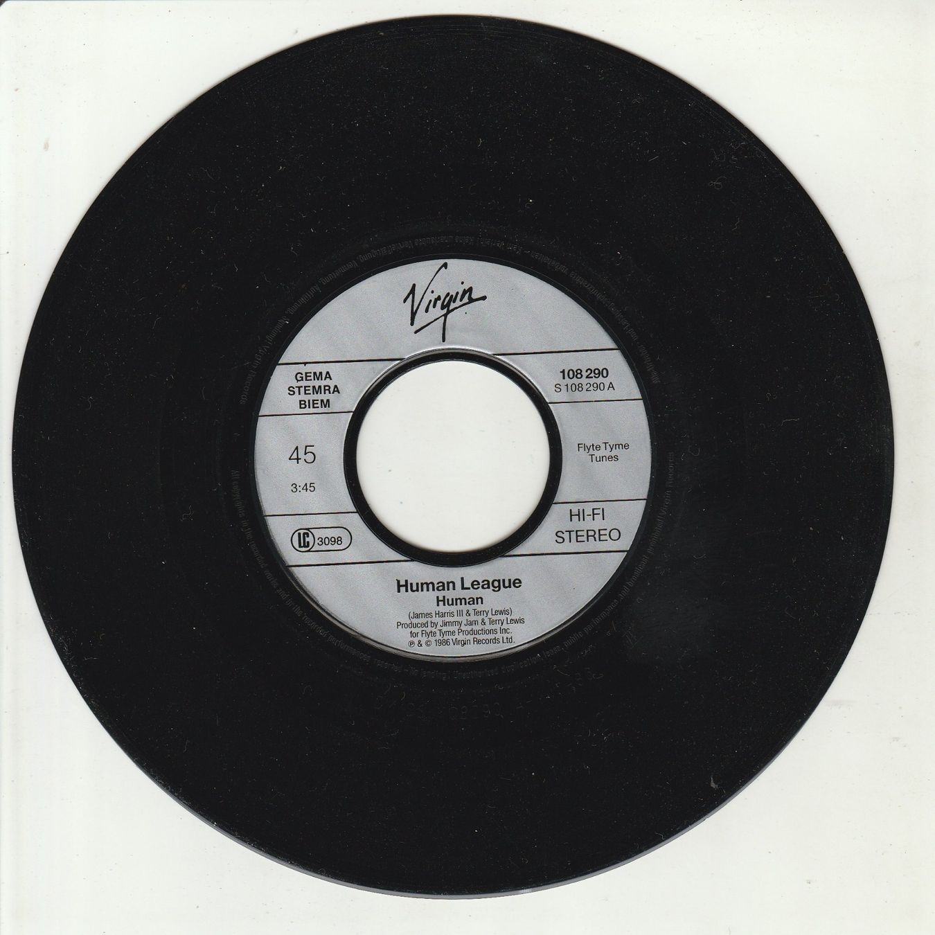 Dischi in vinile: The Human League - Human 7" Vinyl 1986 – Usato da Tübach venduto da JamesStone 2