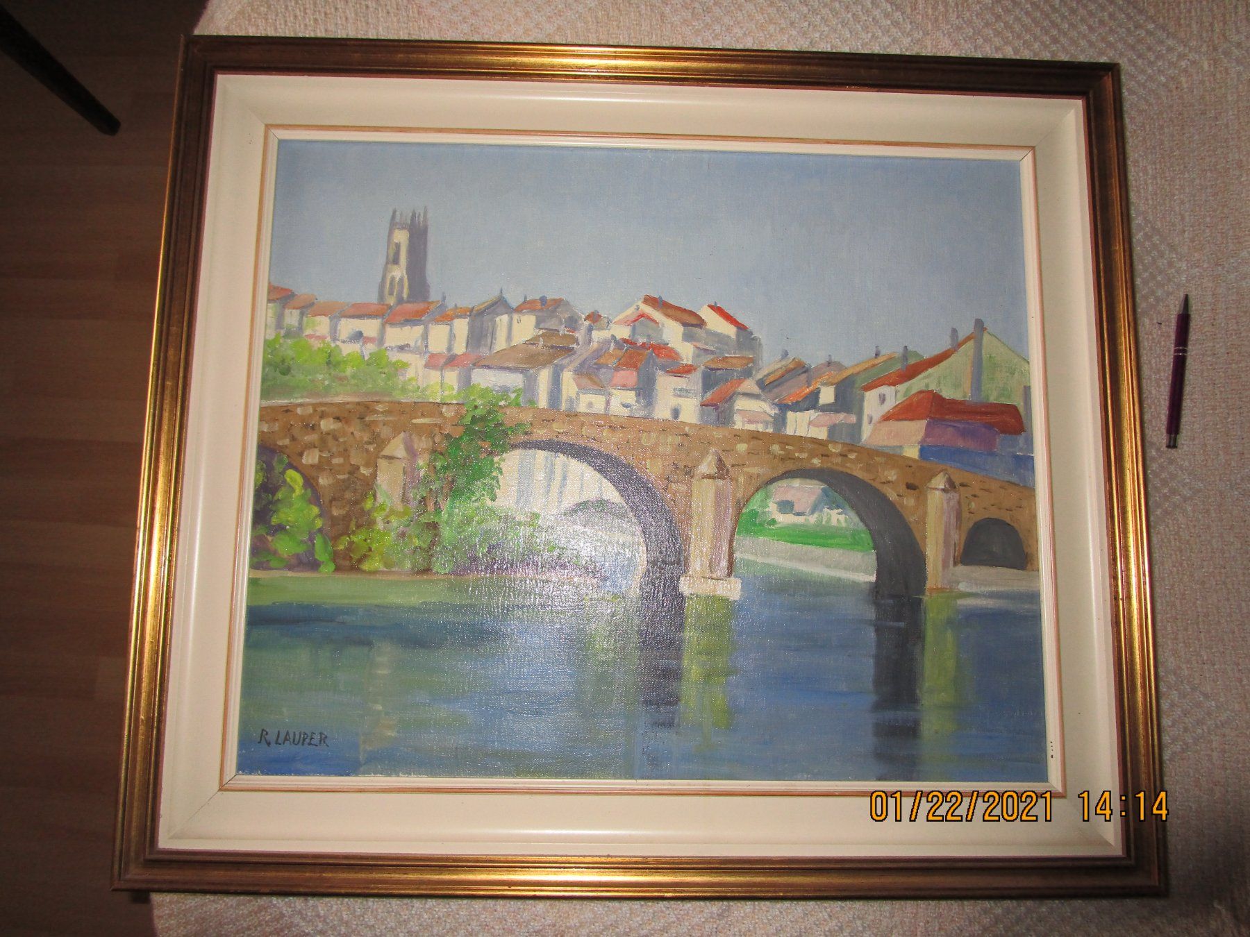 Dipinti: Tableau La Sarine par Robert Lauper – Usato da Cheyres venduto da Capitain
