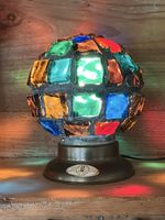 Tischlampe, Glasscherben, E27, Bleiglaslampe