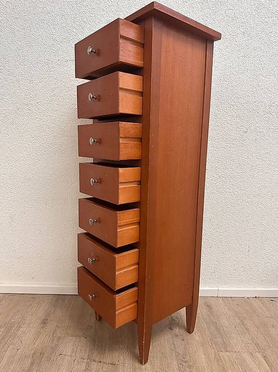 Cassettiere: Vintage Semainier Kommode mit 7 Schubladen – Usato da Obernau venduto da Arche_Noah_Brocki 4