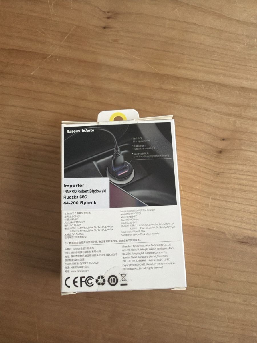 Baseus Unità & Adattatore: Adapter für USB Anschlussim Auto - Baseus – Nuovo e nell'imballaggio originale da Münchenstein venduto da mjaaxx 1