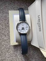 Longines Damenuhr Elegant Mondphase Lederband Neu