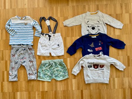 Jungs Kleiderpaket Gr. 80 Steiff Shirt Disney (7 Stk.)