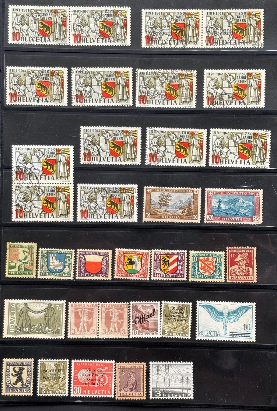 Alle Briefmarken: LOT SCHWEIZER BRIEFMARKEN – Gebraucht aus Ostermundigen von wini63