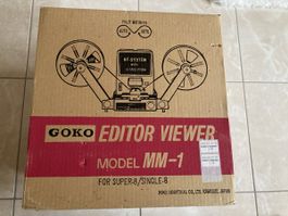 Filmbetrachter Goko, Model MM-1 für Super-8 mit Ersatzlampe