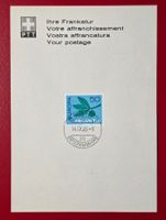 EUROPAMARKE 435 PTT LOGO LINKS IHRE FRANKATUR BERN 1965