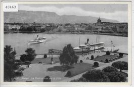 Geneve - La Rade et vue sur la Ville - Dampfer salon-bateau
