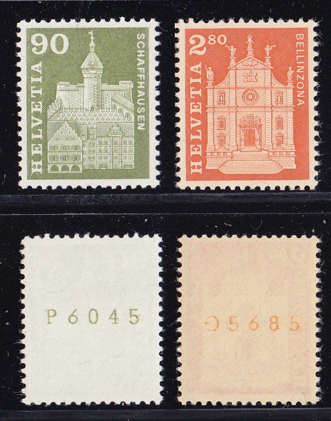 Alle Briefmarken: 1963 Rollenmarken mit Nummern +Leuchtstoff  ** Postfrisch – Neu (gemäss Beschreibung) aus Adliswil von Aenti