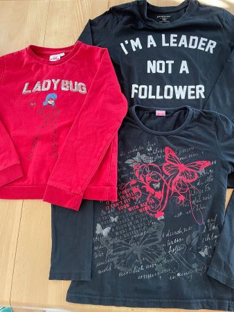 Kleiderpaket, 3 Pullis / Langarm-Shirts, Gr. 140-146