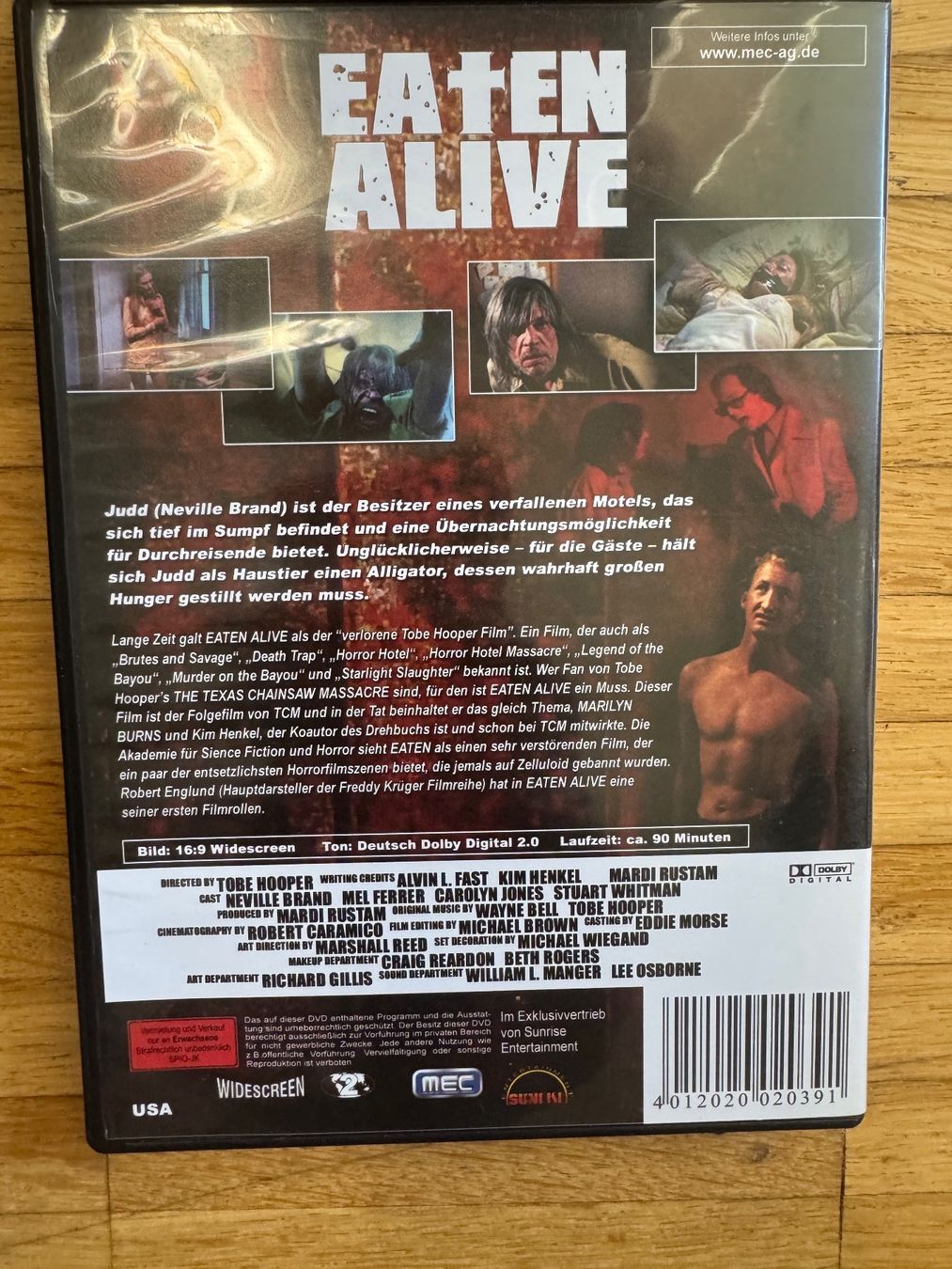 Tutti i DVDs: EATEN ALIVE  -TOBE HOOPER-  (DVD). – Usato da Basel venduto da san_2qlq 1