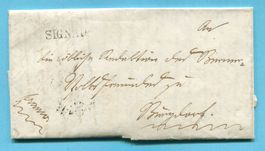 Faltbrief von Signau nach Burgdorf 1841
