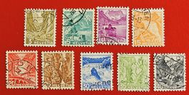 LANDSCHAFTSBILDER SATZ 194 - 200 GEM. 1 X NYON 1934 GEST.