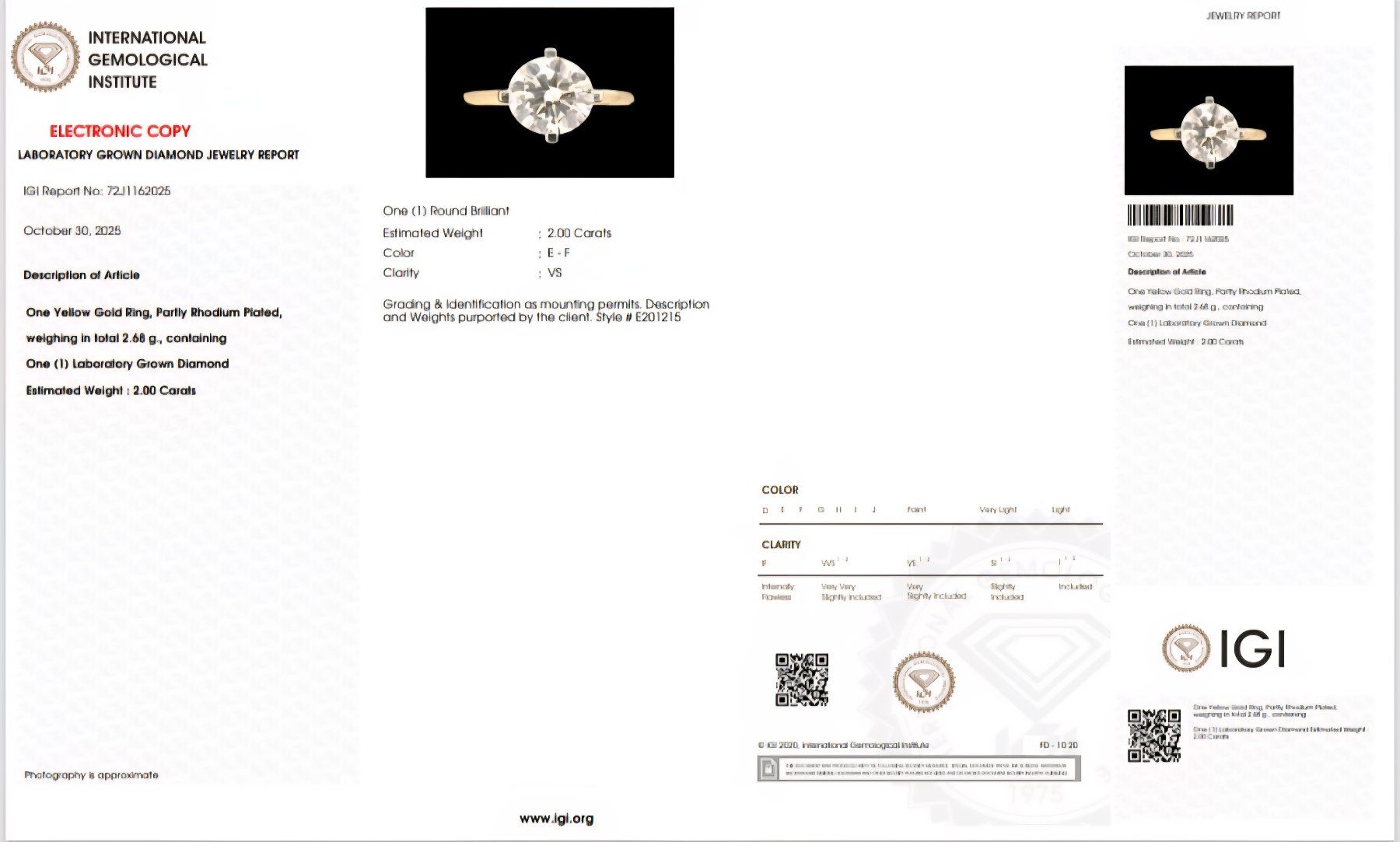 Anelli: Labor-Diamant-Ring 14k Gelbgold 2,00ct – Nuovo e nell'imballaggio originale da Illnau venduto da Juwelier_Mahler_GmbH 4