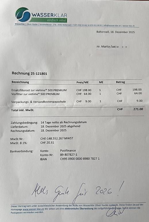 Sanitär: Unterschrank Wasserfilter – Gebraucht aus Biberist von Reto29 4