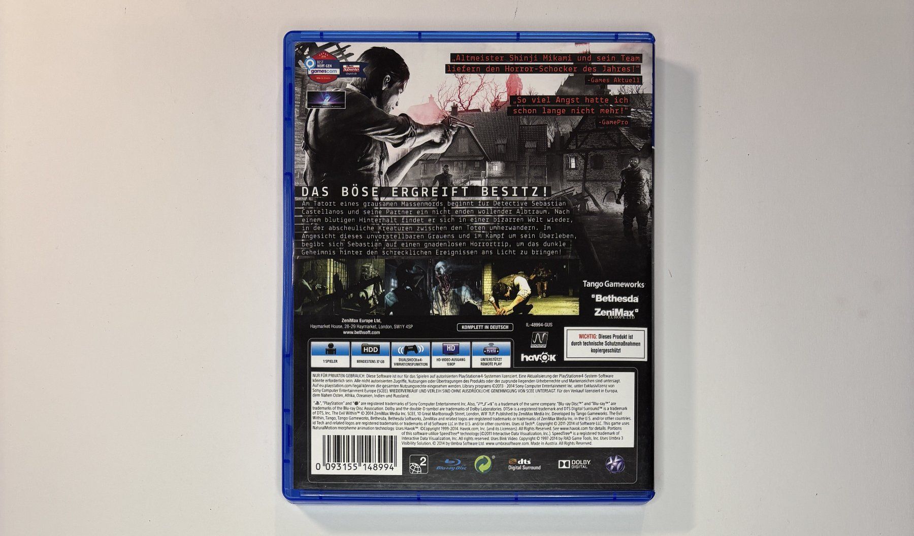 Giochi: PS4 - The Evil Within – Usato da Allschwil venduto da Bullach 2