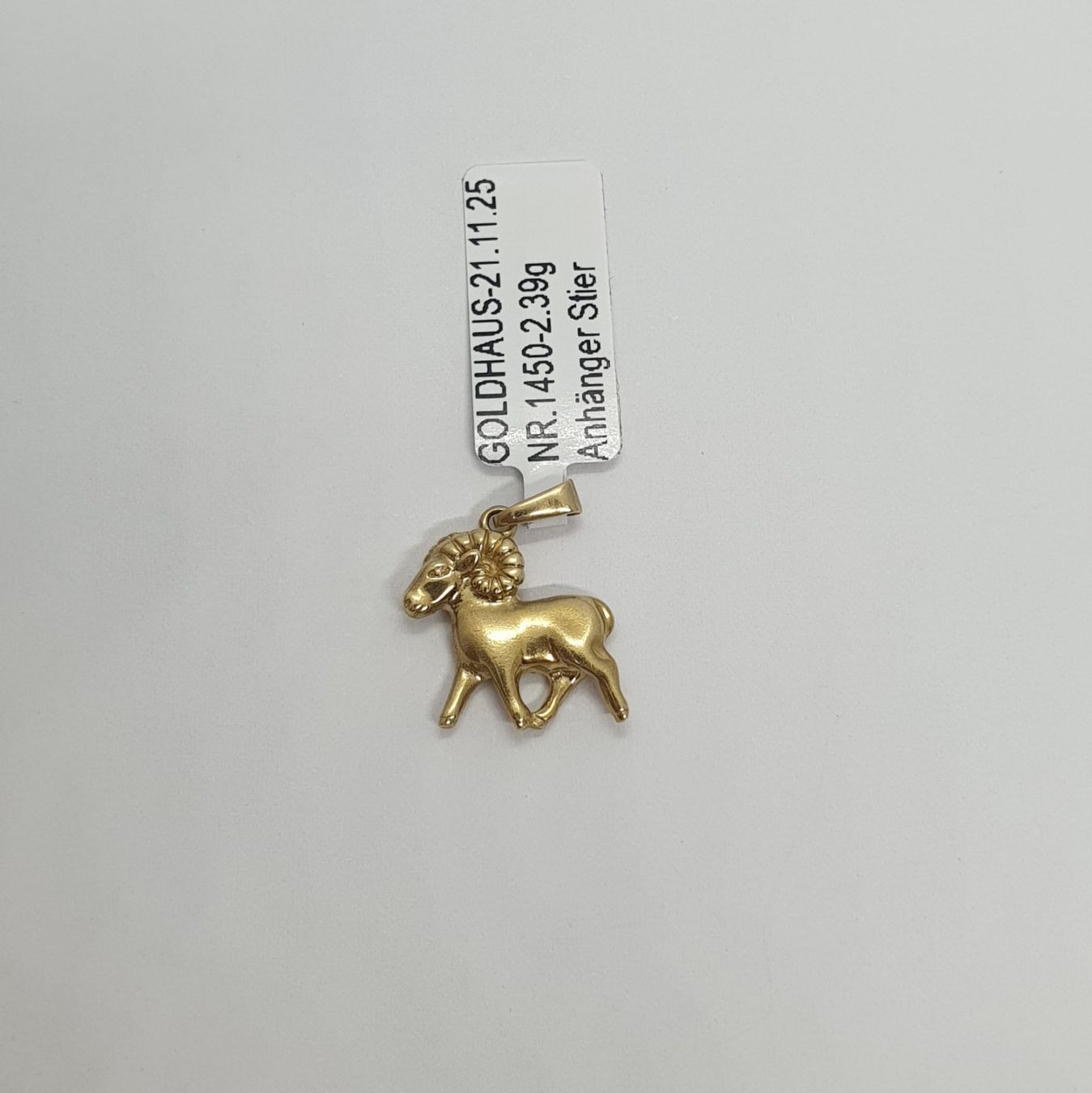 Ciondoli: Echt 18K Gold - Stier Anhänger – Usato da Luzern venduto da Luzern-Goldhaus