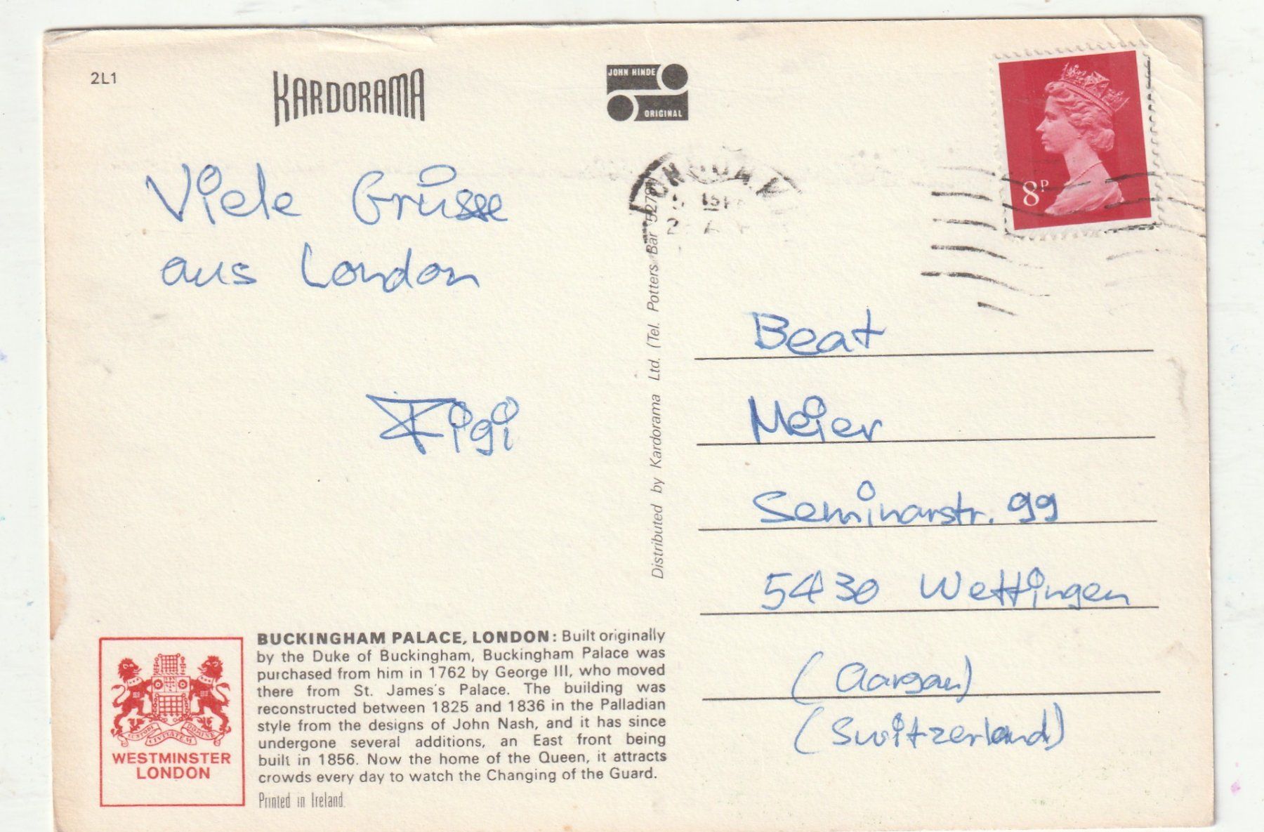 Cartes postales: London – D'occasion à Lumbrein par made02 1