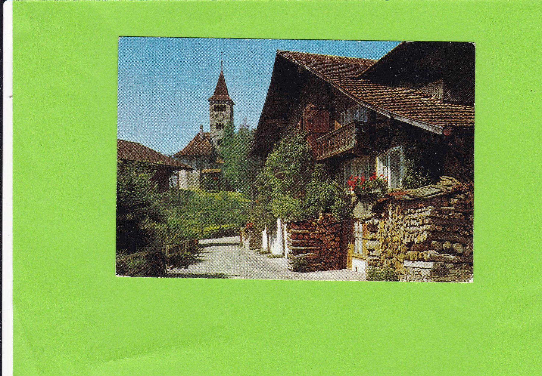 Ansichtskarten: Dorfpartie in Brienz – Gebraucht aus St. Peterzell von neckertal