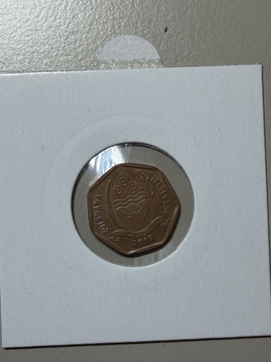 Toutes les monnaies: Botswana - 5 Thebe - 2002 – D'occasion à Payerne par Mike1682 1