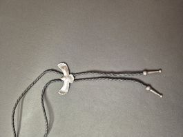 44) Bolo-Tie Westernkrawatte Adler Schwingen Silber