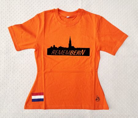 RememBern T-Shirt mit Skyline Bern & Hollandflagge Gr. S
