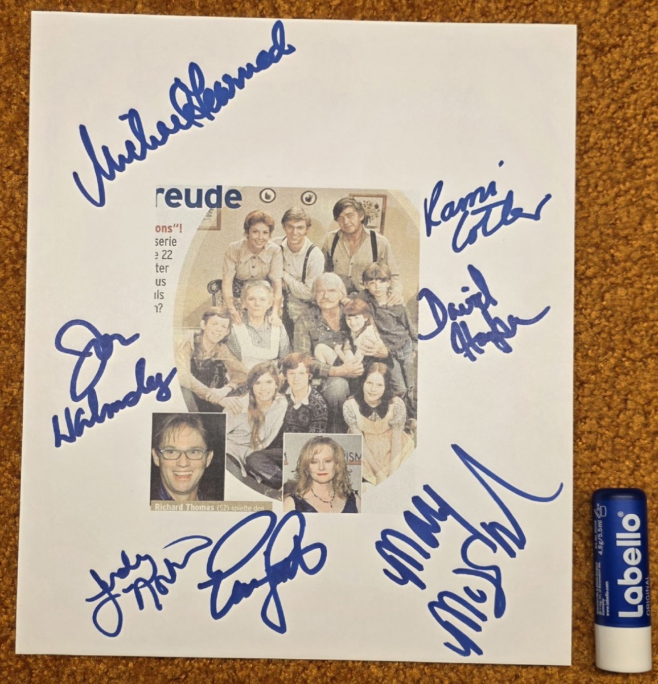 THE WALTONS cast signed autographed photo COA Hologram