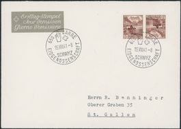 1941 - Landschaftsbilder - Kehrdrucke - FDC ET - Gaudard