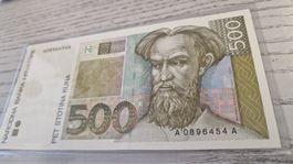 500 Kuna Kroatien 1993 Note - Sammlerstueck - Sommer Special